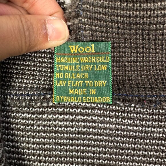 Tejidos Imalaya Full Zip Hooded Sweater Mens Sz Medium Wolf Dreamcatcher Print‎ - Picture 9 of 10